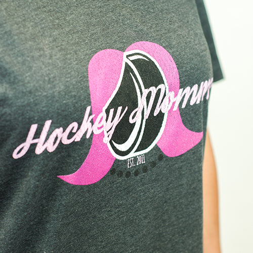 The Hockey Mommy Short Sleeve Graphic V-Neck