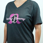 The Hockey Mommy Short Sleeve Graphic V-Neck